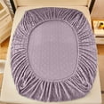 thumbnail image 3 of Ohufall Thickened Bed Sheet for Winter Bedding - Upholstered Bedspread Style, Mattress Protector Function, Soft Facecloth-Like Material, 3 of 6