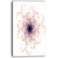thumbnail image 2 of Perfect Glowing Fractal Flower in Purple - Floral Canvas Art Print, 2 of 3
