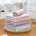 thumbnail image 2 of QualitChoice Dishcloth Microfiber Cloth Folding Rags Washcloth Water-absorbing Dishes Pots Bowl Tableware Non-stick Towel for Home Green Coffee 1Set, 2 of 6
