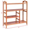 thumbnail image 2 of Gymax 4 Tier Multifunction Bamboo Shoe Rack Boot Tower Shelf Storage Organizer Stand, 2 of 10