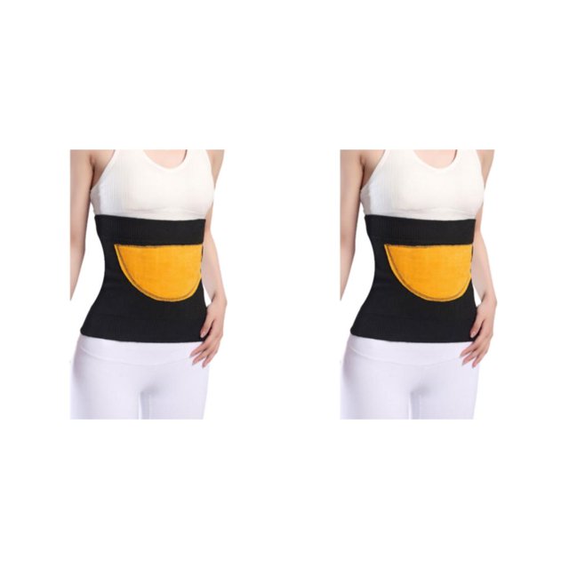 Thinsony Breathable And Moisture Absorbing Waist Back Support For Added Comfort Skin brushed black XL 2Set