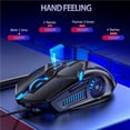 thumbnail image 4 of facefd Gaming Mouse 6D 3200DPI Adjustable Wired LED Computer Mice Silent Mouse for Laptop PC No.2, 4 of 6