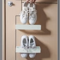 thumbnail image 4 of ABPWLY Slipper Storage Rack Bathroom Slippers Rack Wall Mounted Toilet Slippers Rack Wall Shoe Storage Clearance Home and Kitchen Canada Days Home and Kitchen Home, 4 of 6