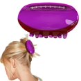 thumbnail image 1 of Geometric Rugby Hair Clips Rugby Hair Clips Shape Hair Jaw Clips American Football Hair Clips Non Slip Sports Hair Barrettes Strong Hold Hair Styling Accessories For Wom,Purple Polyester Hair Clip, 1 of 8