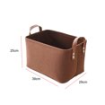 thumbnail image 2 of Bangcool Felt Storage Basket Hand-held Simple Felt Organizer Box Storage Bin with Handle, 2 of 10