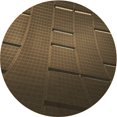 thumbnail image 1 of Ahgly Tapis Rond Lavable en Machine Intérieur Transitionnel Marron Chocolat, 5 Pieds Rond, 1 of 7