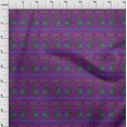 thumbnail image 3 of oneOone Polyester Lycra Fabric Peacock Block Print Fabric By The Yard 56 Inch Wide, 3 of 4