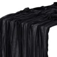 thumbnail image 1 of VogueV Cheese Platter Table Runner - Crinkle Textured Dining Decor Black, 1 of 7