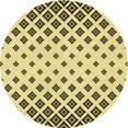 thumbnail image 1 of Ahgly Company Machine Washable Indoor Round Transitional Oak Brown Area Rugs, 5' Round, 1 of 7