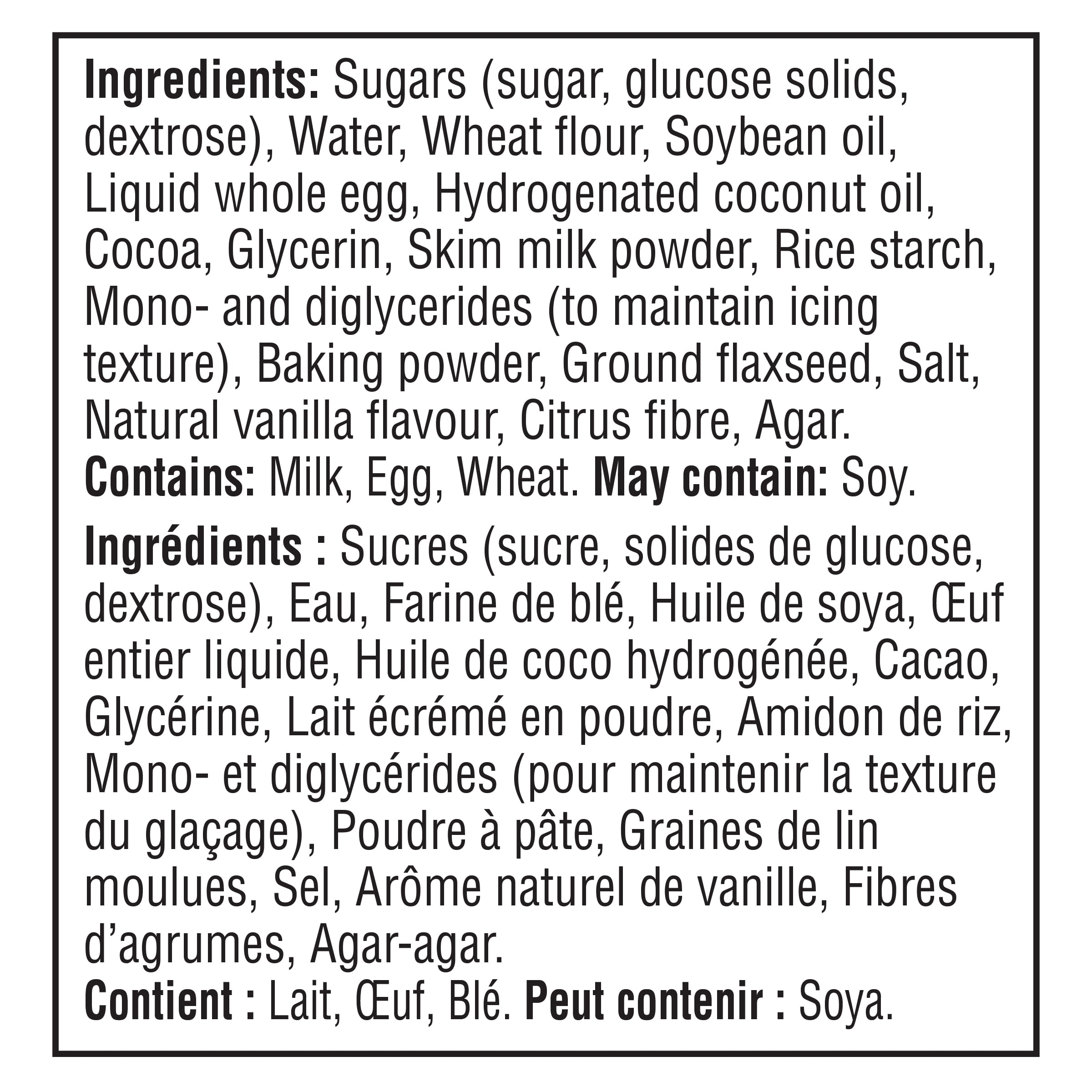McCain® Deep'n Delicious® Chocolate Cake, Made in Canada from domestic and imported ingredients, 510g