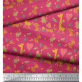 thumbnail image 3 of Soimoi Polyester Crepe Fabric Balloon,Floral & Cute Animals Cartoon Print Sewing Fabric Yard 52 Inch Wide, 3 of 3