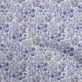 thumbnail image 1 of oneOone Velvet Medium Blue Fabric Floral Sewing Craft Projects Fabric Prints By Yard 58 Inch Wide, 1 of 4