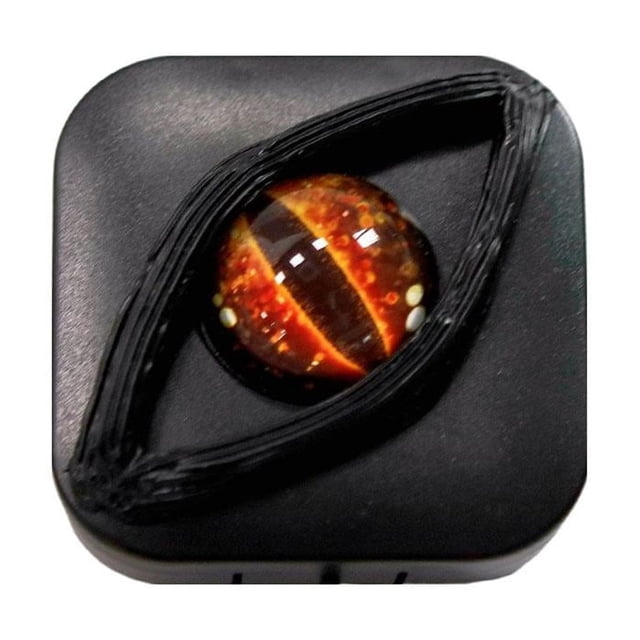 Contact Lens Cases (empty)- Animals Spooky & Stylish Halloween Eye Contacts Lens Storage Holder Leakproof Daily Organized Box Halloween Colored Dragon Eye Lenscase