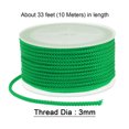 thumbnail image 2 of Unique Bargains Nylon Beading Thread Cord 3mm Extra Strong Braided Nylon String for Necklace Crafting 10M/33 Feet, Emerald Green, 2 of 5