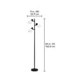 thumbnail image 4 of Lampadaire Mainstays de 64 po à trois têtes, 4 of 5