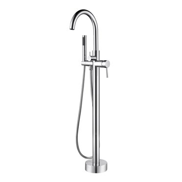 Freestanding Tub Filler with Diverter - Chrome