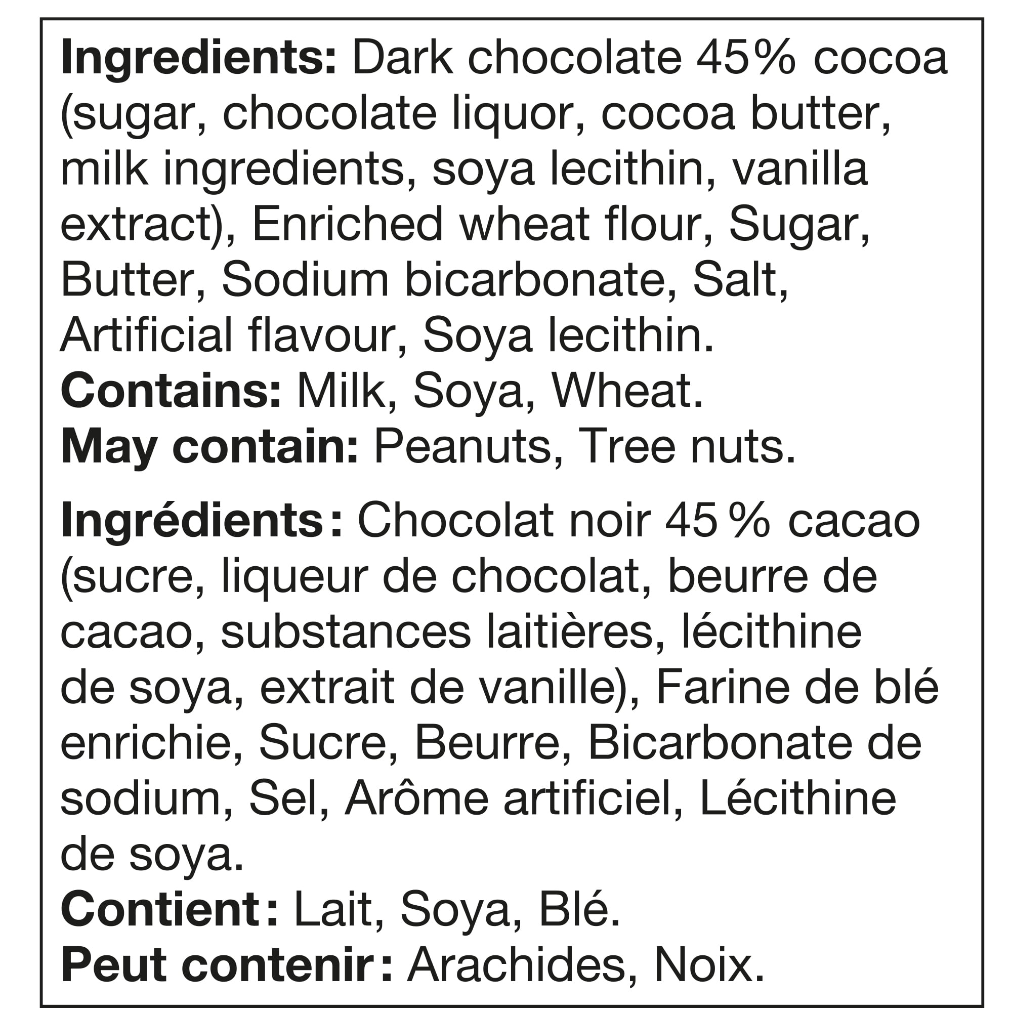 Biscuit Tablet Chocolat Noir 45% Celebration Leclerc