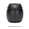 thumbnail image 3 of Transemion Portable Moisture-proof Ceramic Tea Jar Large Capacity And Cute Sturdy And Durable Ceramics Cat Form Ceramic Tea Jars pink 150ml 1Set, 3 of 6