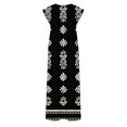 thumbnail image 4 of Mceream Robes d'Été pour Femmes Grande Taille2026 Col Rond Ample Fendue Sans Manches Robes Soleil Décontractées Longues Fluides Infroissables Plage Voyage Vacances Vêtements Multicolore P, 4 of 6