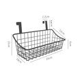 thumbnail image 2 of Bedside Storage Basket  Dorm Room Bed Storage Basket Metal Mesh Desktop Corner Shelves Hanging Organizer Rack Shelf Bedside for Book Phones Drinks Tissues Office Home, 2 of 2