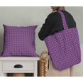 thumbnail image 5 of Soimoi Purple polyester Crepe Fabric Diamond Geometric Printed Fabric 1 Yard 42 Inch Wide, 5 of 5