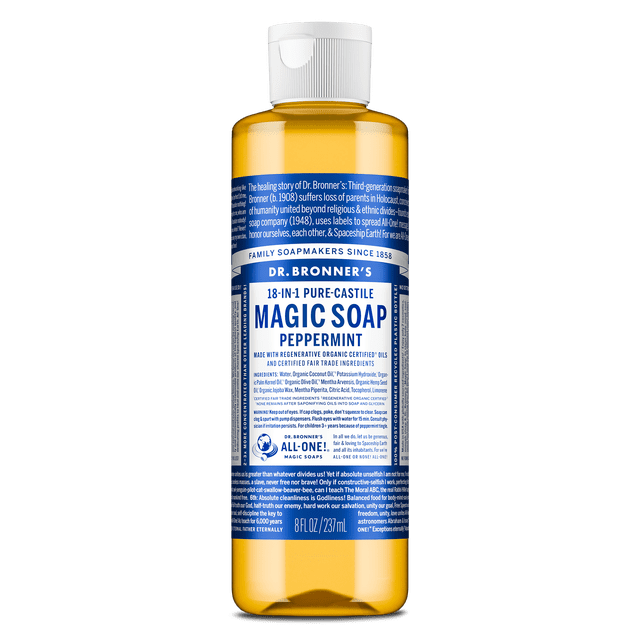 Dr. Bronner's Magic Soap Organic Peppermint Oil Soap 237mL