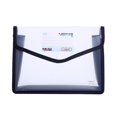 thumbnail image 2 of Ecohintz Plastic Folders A5 Expanding File Folder - Snap-Closure Document Organizer with Pockets | Transparent School/Office Pouch, Plastic Folders with Snap Closure, White, 2 of 9