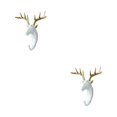 thumbnail image 2 of Wweixi Coat Hooks Easy To Install And Wide Application For Added In Daily Life White gold (deer) 2Set, 2 of 6