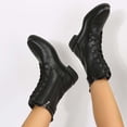 thumbnail image 4 of LSLJS Bottes d'Hiver pour Femmes à Couleur Unie, Mi-Mollet, à Talons Bas, Bout Rond, Fermeture Éclair Latérale, Chaussures; Bottes Plates pour Femmes; Bottes pour Femmes, 4 of 6