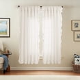 thumbnail image 1 of Dvumao Home Decor, These Sheer Ruffle-trimmed Curtains Available In Large Sizes Are A Ideal Choice For Family Gatherings Festive Celebrations Or Everyday Decor, Party Favors, 1 of 6