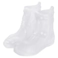 thumbnail image 1 of Unique Bargains Couvre-Chaussures Imperméables en Silicone Réutilisables et Pliables 29x22 cm, Surchaussures Imperméables, Blanc, 1 of 7