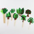 thumbnail image 4 of Coxeer Cake Topper Set Felt Plant Cute Cake Pick Cupcake Decoration Stick for Birthday, 4 of 10