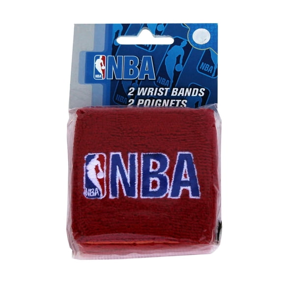 NBA Wristband, Black/Red