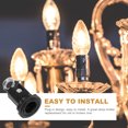 thumbnail image 4 of 10pcs E12 Plug-in Screw Light Socket Light Bulbs Holder Pendant Lamp Holder, 4 of 9