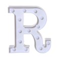 thumbnail image 3 of Lettres Lumineuses à DEL Alphabet Lettres en Plastique Blanches Debout Suspendues R, 3 of 5