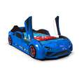 thumbnail image 2 of LAMBO RX Twin Race Car Bed with LED & Sound FX, Kids Racecar Bedroom Furniture, Racing Car Twin Bed, 2 of 5