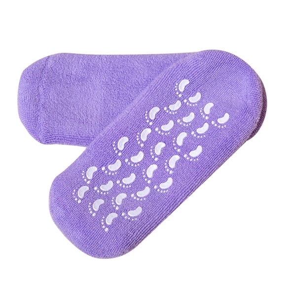 Moisturizing Gel Socks for Dry Cracked Feet | Hydrating Foot Socks with Gel Lining for Softening Calluses and Heels | Reusable Foot Care Treatment for Women and Men | At-Home Pedicure