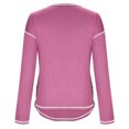 thumbnail image 4 of AherBiu T-Shirts à Manches Longues pour Femmes Col Ras du Cou Décontractés Amples T-Shirts Mode Tunique d'Automne Hauts Basiques Tee Blouses, 4 of 6
