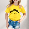thumbnail image 2 of WEAIXIMIUNG Camisoles à Soutien-Gorge Intégré pour Femmes Garçon et Fille Mode Décontractée Imprimé Col Rond Ample T-Shirt à Manches Courtes Haut 7-8 Ans, 2 of 4