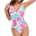 thumbnail image 4 of Dvkptbk Bikini pour Femmes Femme une-Pièce Uni Maillots de Bain Tenue de Plage Robe de Bain Maillots de Bain pour Femmes, 4 of 7