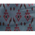 thumbnail image 4 of oneOone Georgette Viscose Fabric Argyle Style Ikat Printed Craft Fabric BTY 42 Inch Wide, 4 of 4