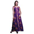thumbnail image 1 of Bimba Robe Maxi Sans Manches à Imprimé Floral avec Fente avant pour Femmes Été Printemps, Très Petit, 1 of 1