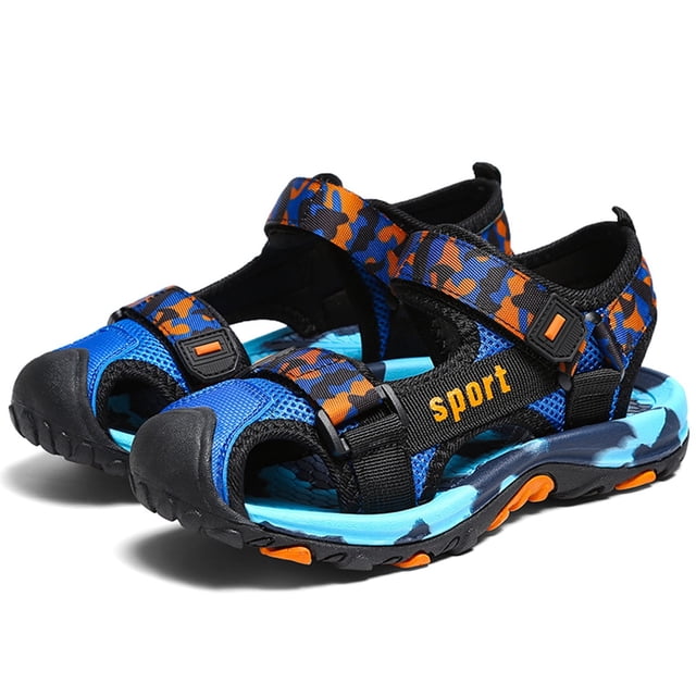 Ediodpoh Explore The Boys Sandals for Outdoor Adventures Comfortable Footwear for Kids 3 12 Versatile and Durable Summer Sandals with Straps Sandals Kids Black 11M