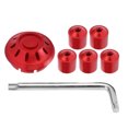 thumbnail image 3 of Motorcycle Hubcap, Scooter Wheel Side Cover Anticorrosion 6pcs Rustproof Aluminium Alloy  For Decor Black, Color,Red, 3 of 8