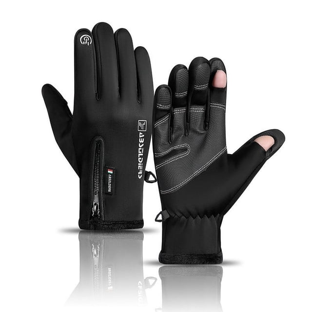 Gants à Écran Tactile, Gants Chauds d'Hiver, Gants de Conduite pour Temps Froid, Gants de Sport Coupe-Vent Antidérapants pour Cyclisme Course Ski Randonnée