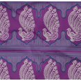 thumbnail image 4 of oneOone Organic Cotton Poplin Twill Fabric Peacock Block Printed Craft Fabric BTY 42 Inch Wide, 4 of 4
