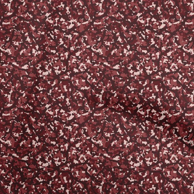 oneOone Georgette Viscose Maroon Fabric Abstract Sewing Craft Projects Fabric Prints By Yard 42 Inch Wide