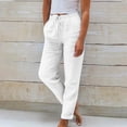 thumbnail image 2 of Timegard Women's Elastic Waist Tapered Leg 7/8 Lounge Crop Pants with Pockets, Solid Color, Summer, Size Small, 2 of 6