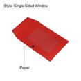 thumbnail image 4 of Unique Bargains 3'' Clear Single Sided Mailing Photos Full Face Window Envelopes, Red 10 Pack, 4 of 5