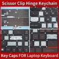 thumbnail image 1 of Replacement Keycap Clip&Hinge For MSI GE63 GE73 GP73 GE73VR GS73 MS-17C1 17C5 17B7 GE62VR GP62 GT72 GS60 Keyboard Keys 2 Keycap and Hinge, 1 of 5